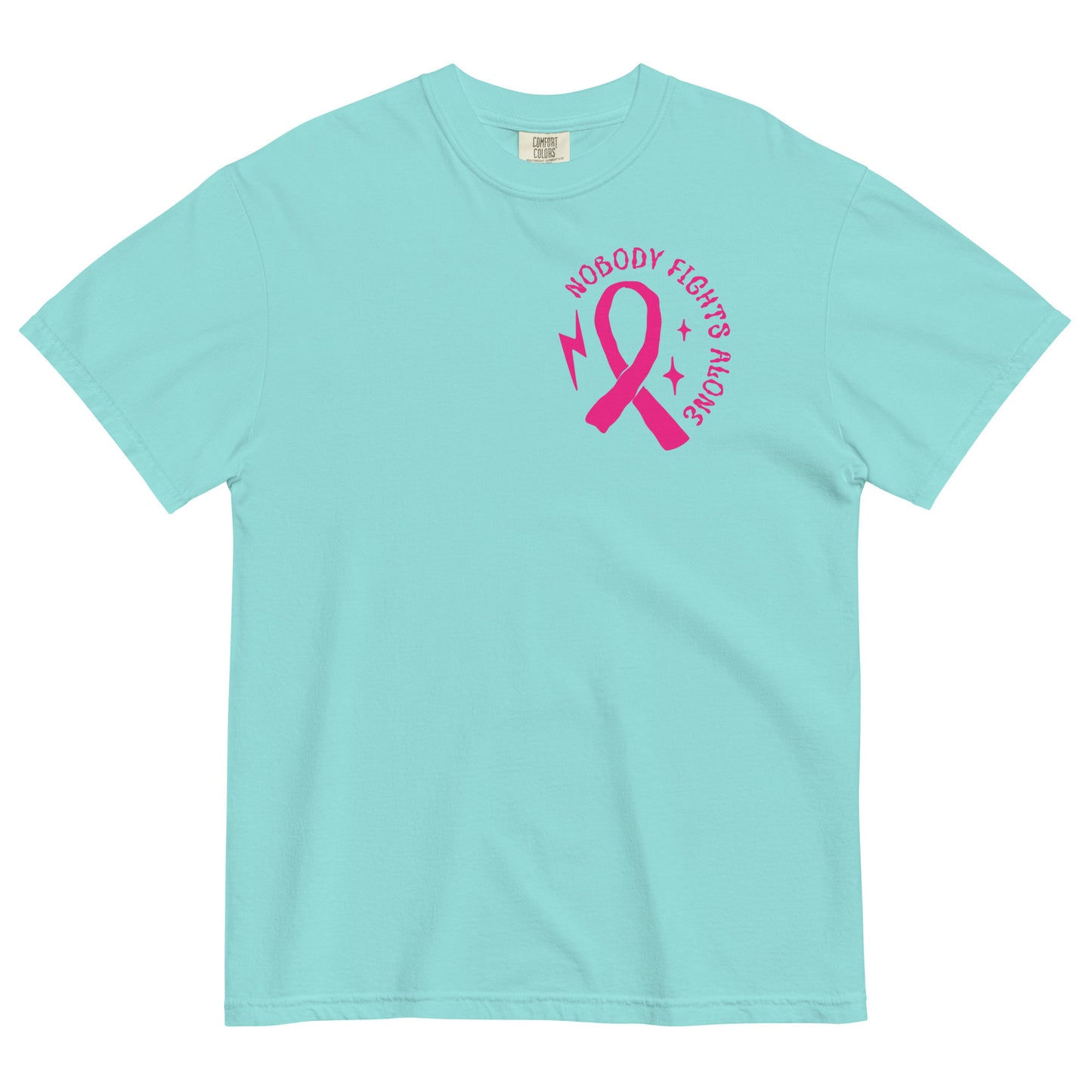 Breast Cancer Awareness Nobody Fights Alone T-Shirt Kadosh Life