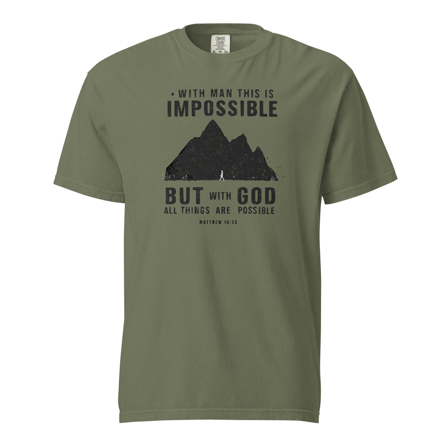 With God All Things Are Possible Men's Christian T-Shirt Kadosh Life