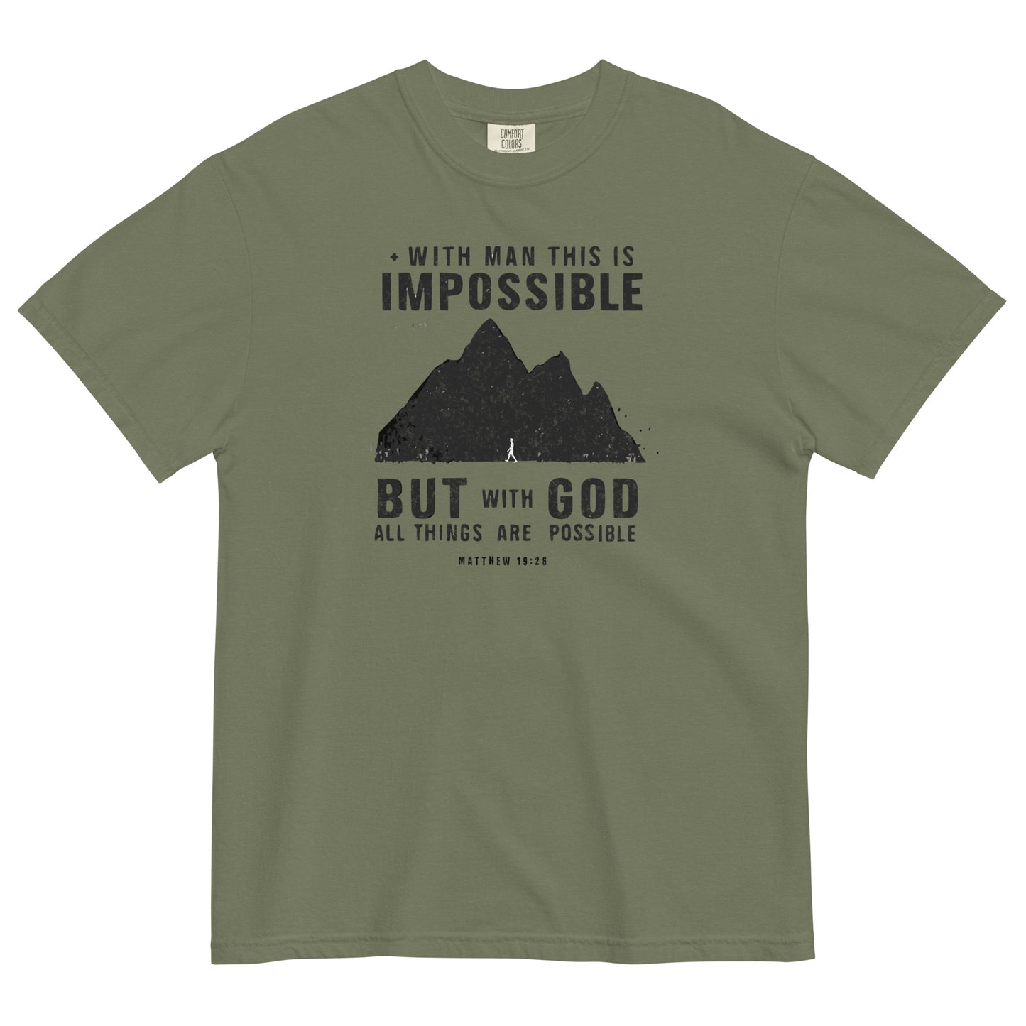 With God All Things Are Possible Men's Christian T-Shirt Kadosh Life