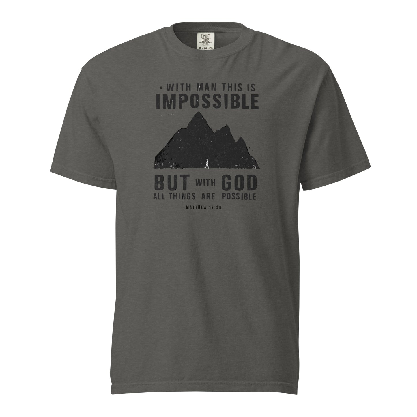 With God All Things Are Possible Men's Christian T-Shirt Kadosh Life