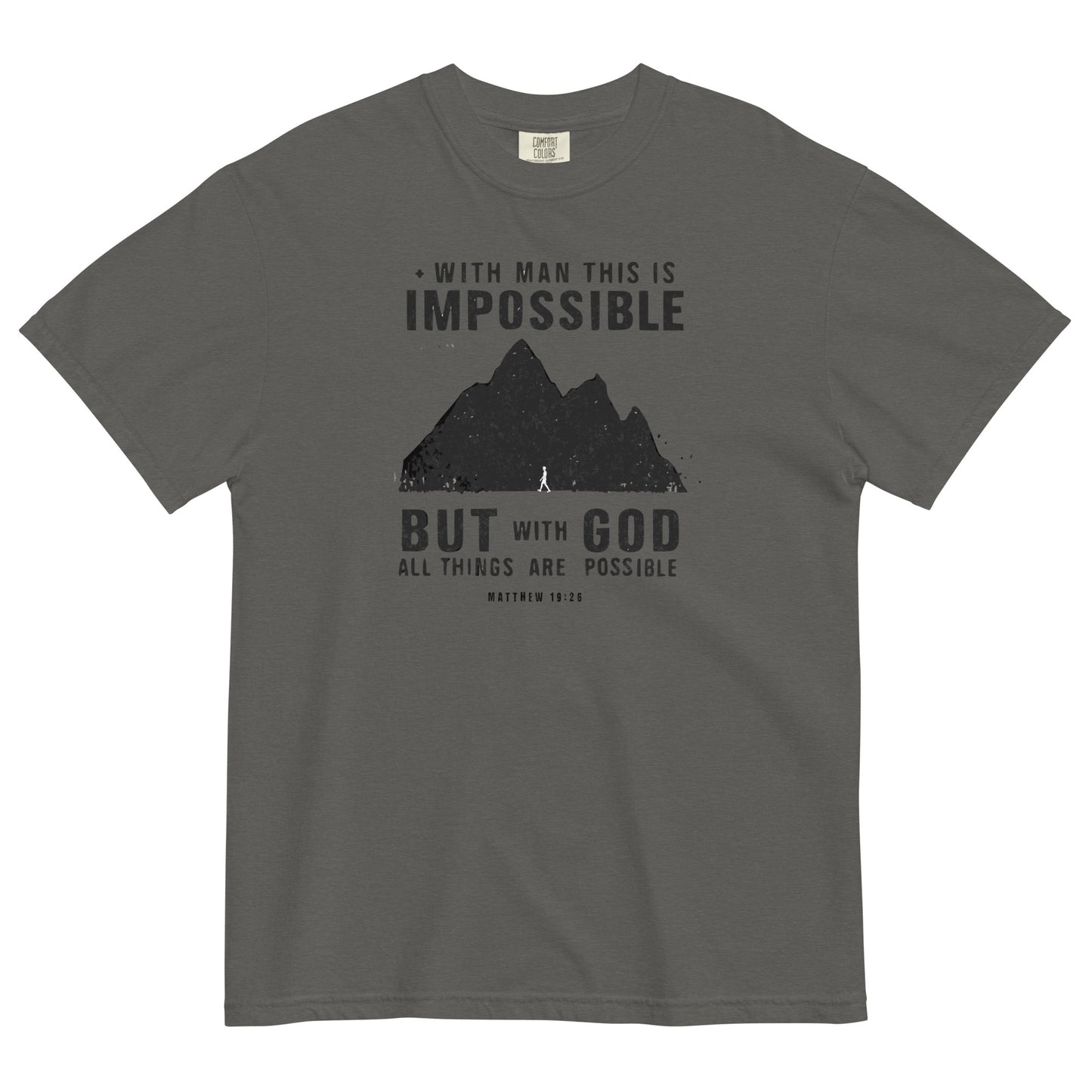 With God All Things Are Possible Men's Christian T-Shirt Kadosh Life