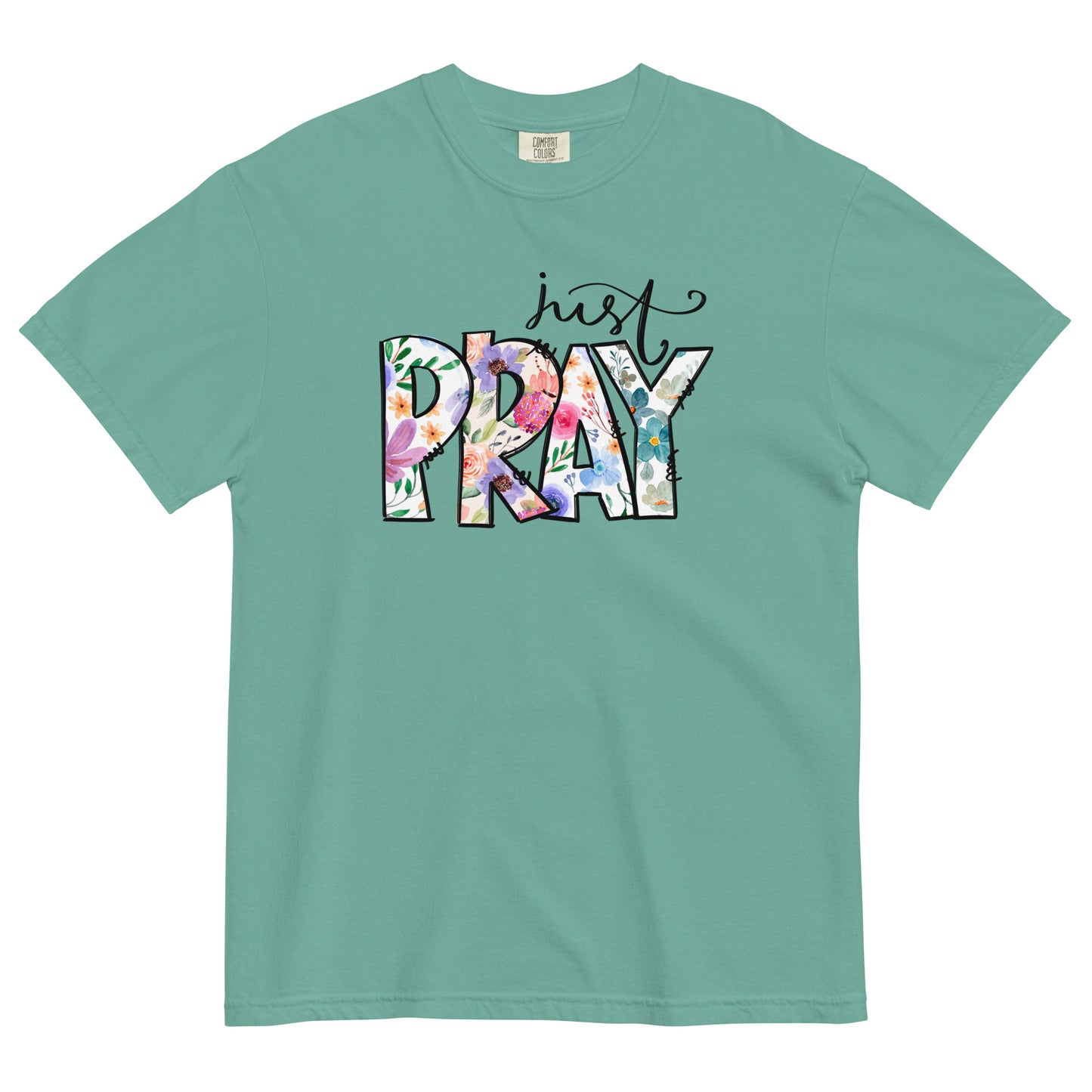 Just Pray Women's Christian T-Shirt Kadosh Life