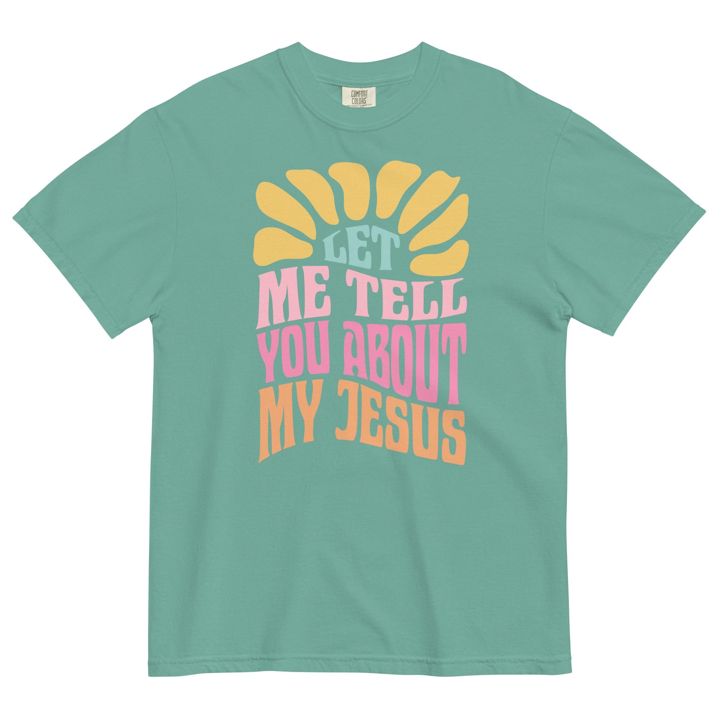 Let Me Tell You About My Jesus Women's Boho Christian T-Shirt Kadosh Life