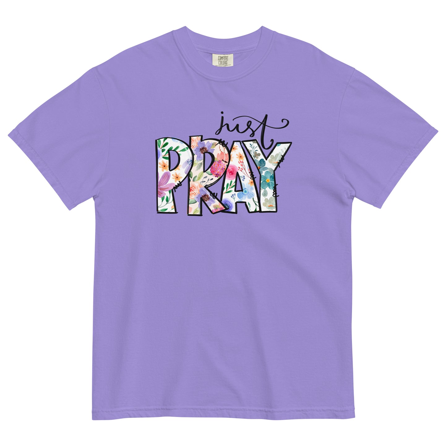 Just Pray Women's Christian T-Shirt Kadosh Life