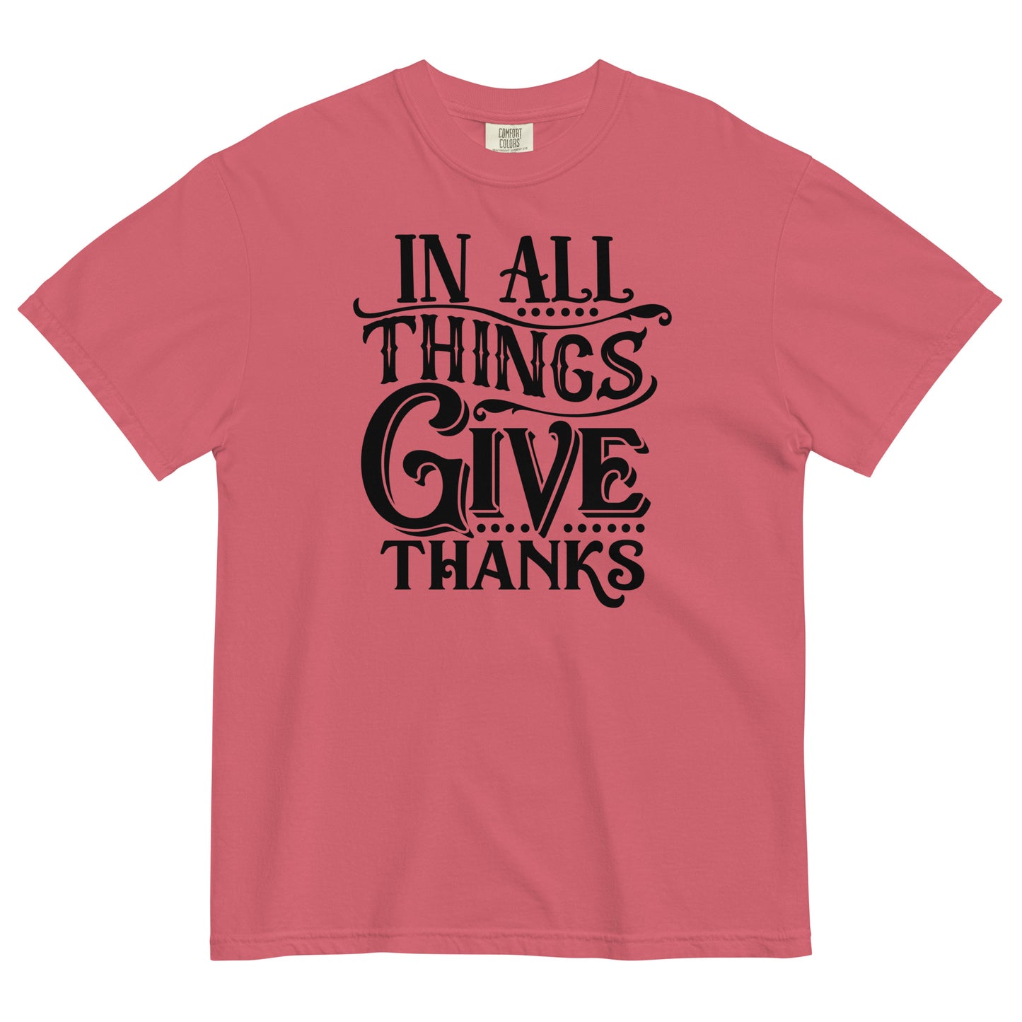 In All Things Give Thanks Women's Christian T-Shirt Kadosh Life