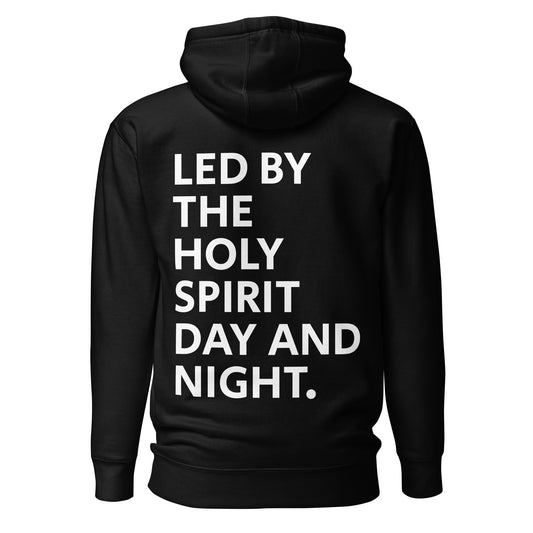 Led By The Holy Spirit Unisex Christian Hoodie Hoodies Black Kadosh Life