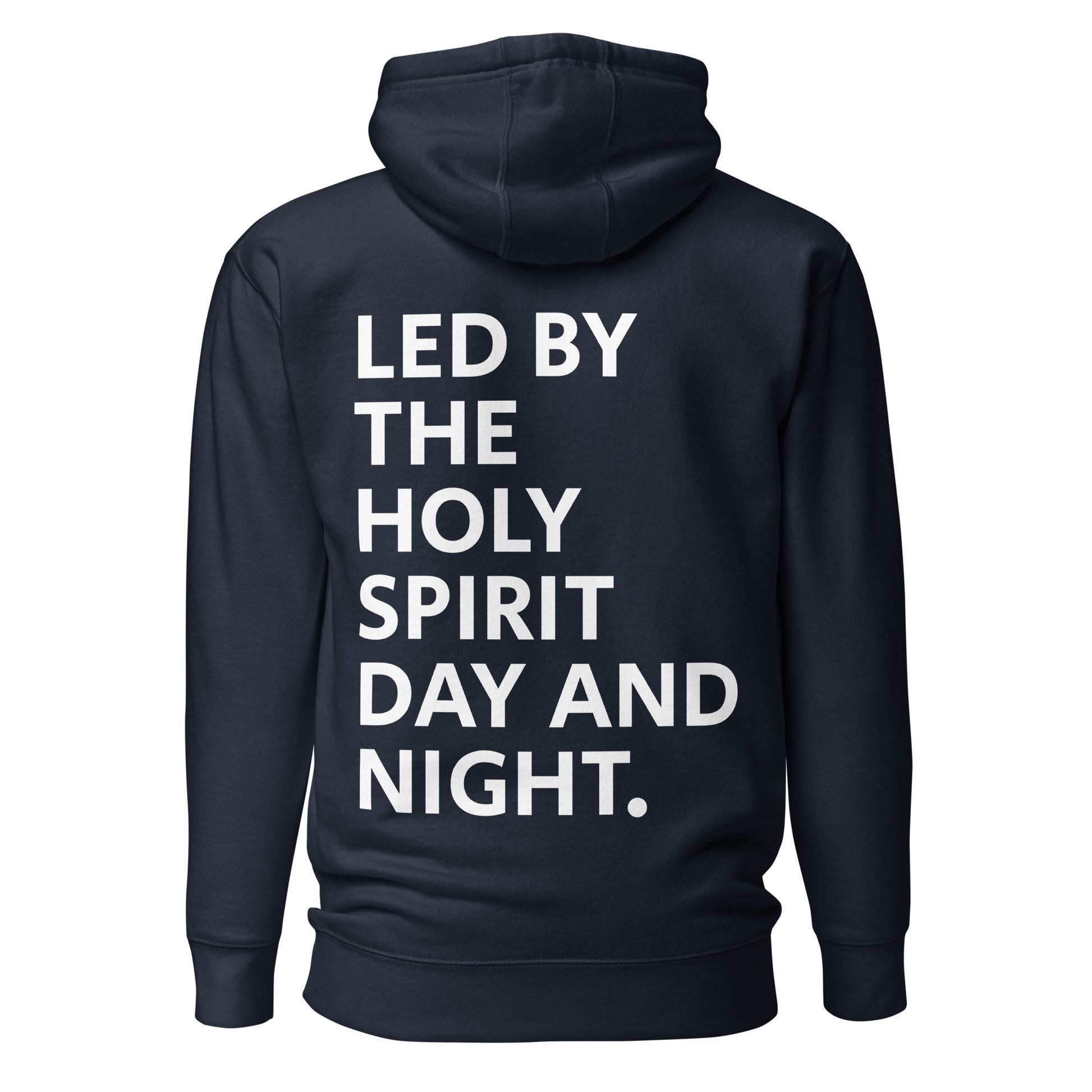 Led By The Holy Spirit Unisex Christian Hoodie Hoodies Navy Blazer Kadosh Life