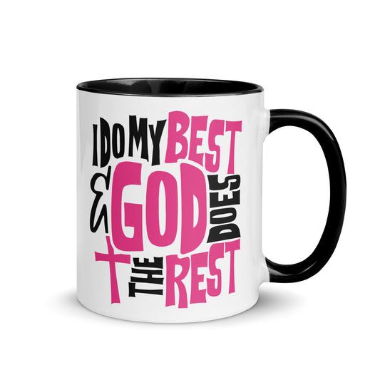 I Do My Best and God Does The Rest Christian Coffee Mug Kadosh Life