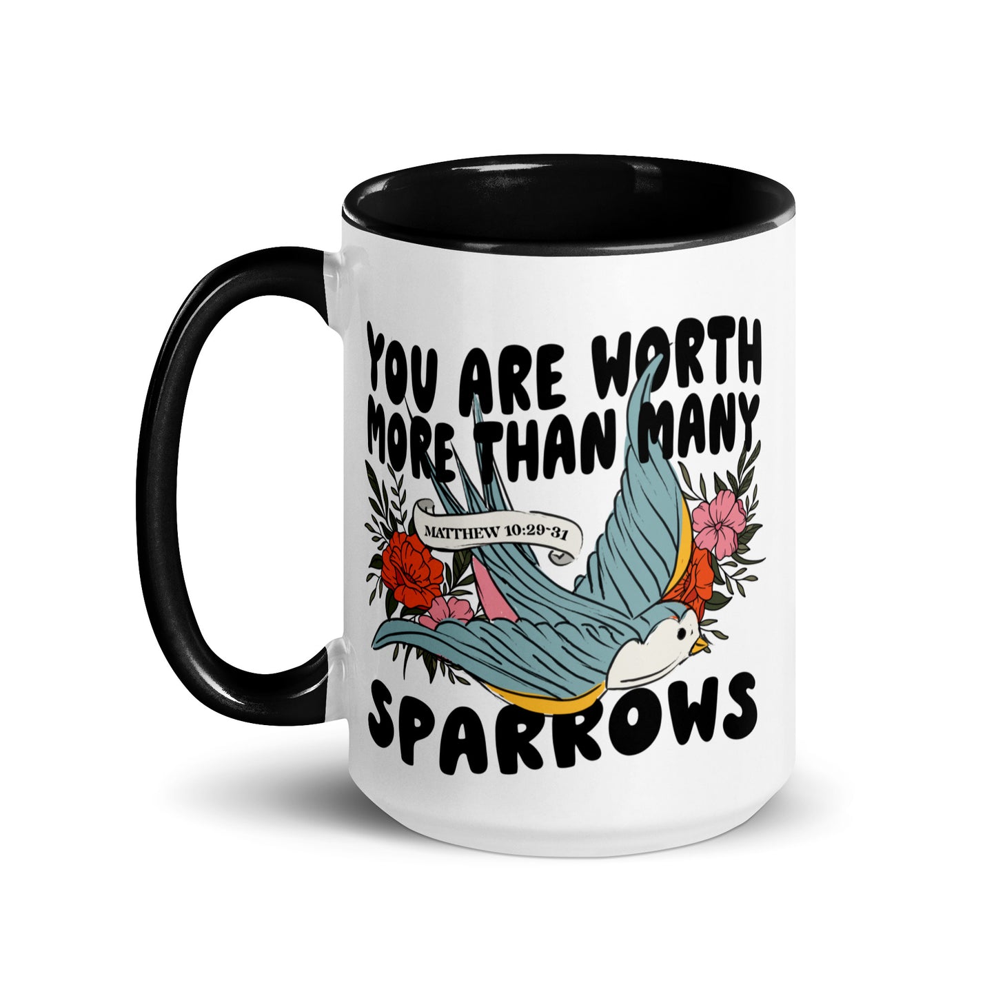 You Are Worth More Than Many Sparrows Coffee Mug Kadosh Life