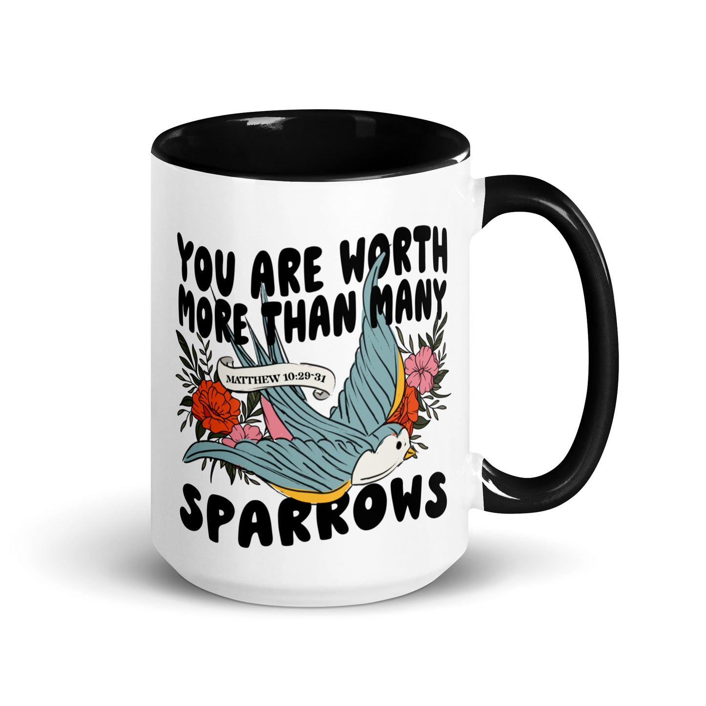 You Are Worth More Than Many Sparrows Coffee Mug Kadosh Life