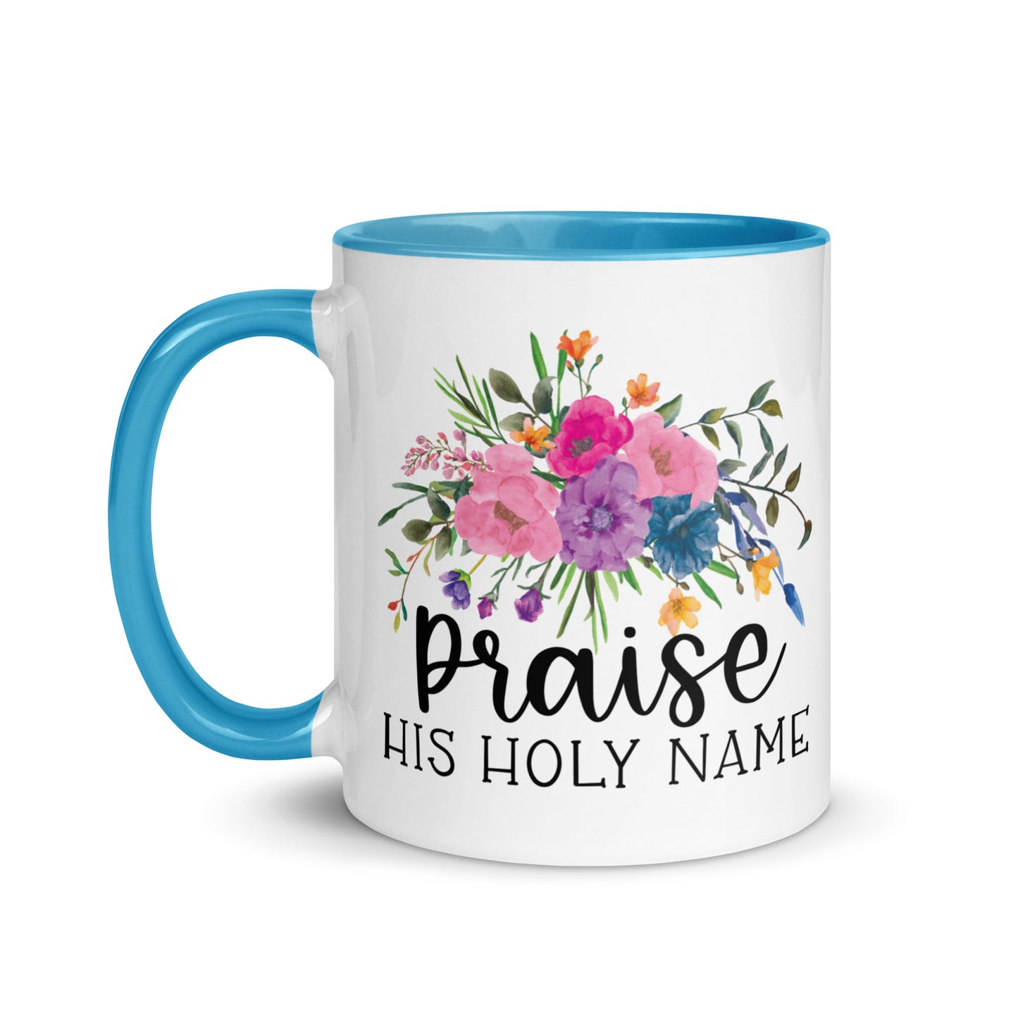 Praise His Holy Name Christian Coffee Mug Kadosh Life