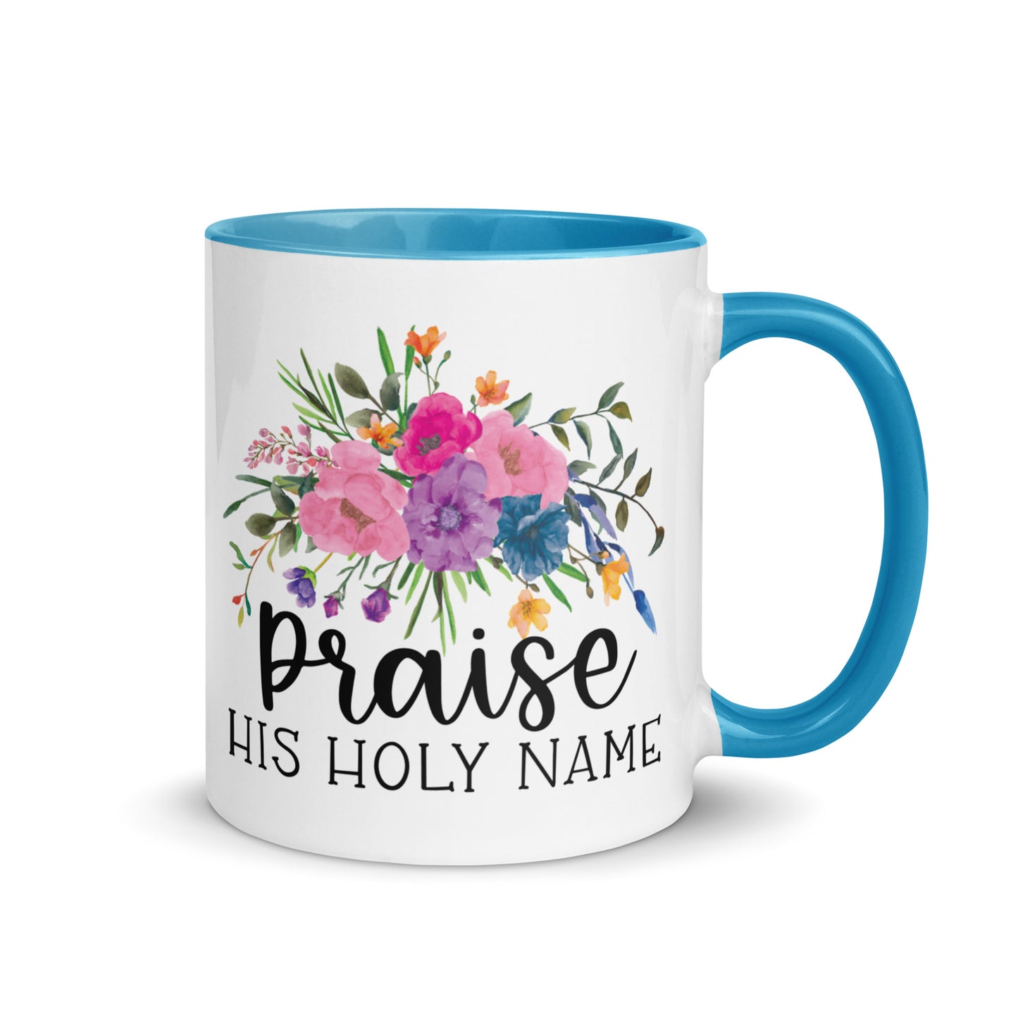 Praise His Holy Name Christian Coffee Mug Kadosh Life