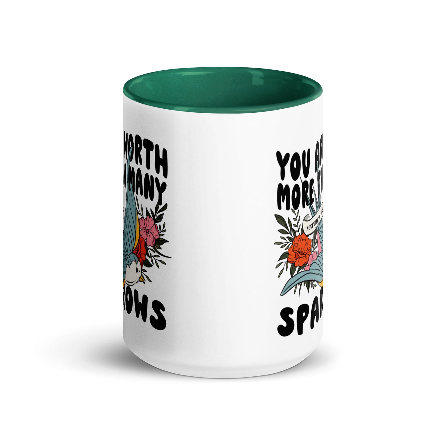 You Are Worth More Than Many Sparrows Coffee Mug Kadosh Life