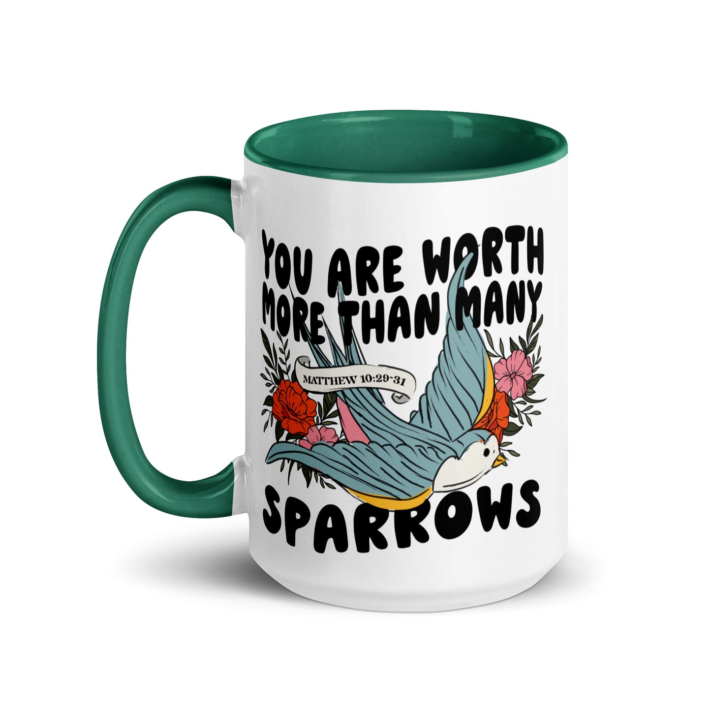 You Are Worth More Than Many Sparrows Coffee Mug Kadosh Life