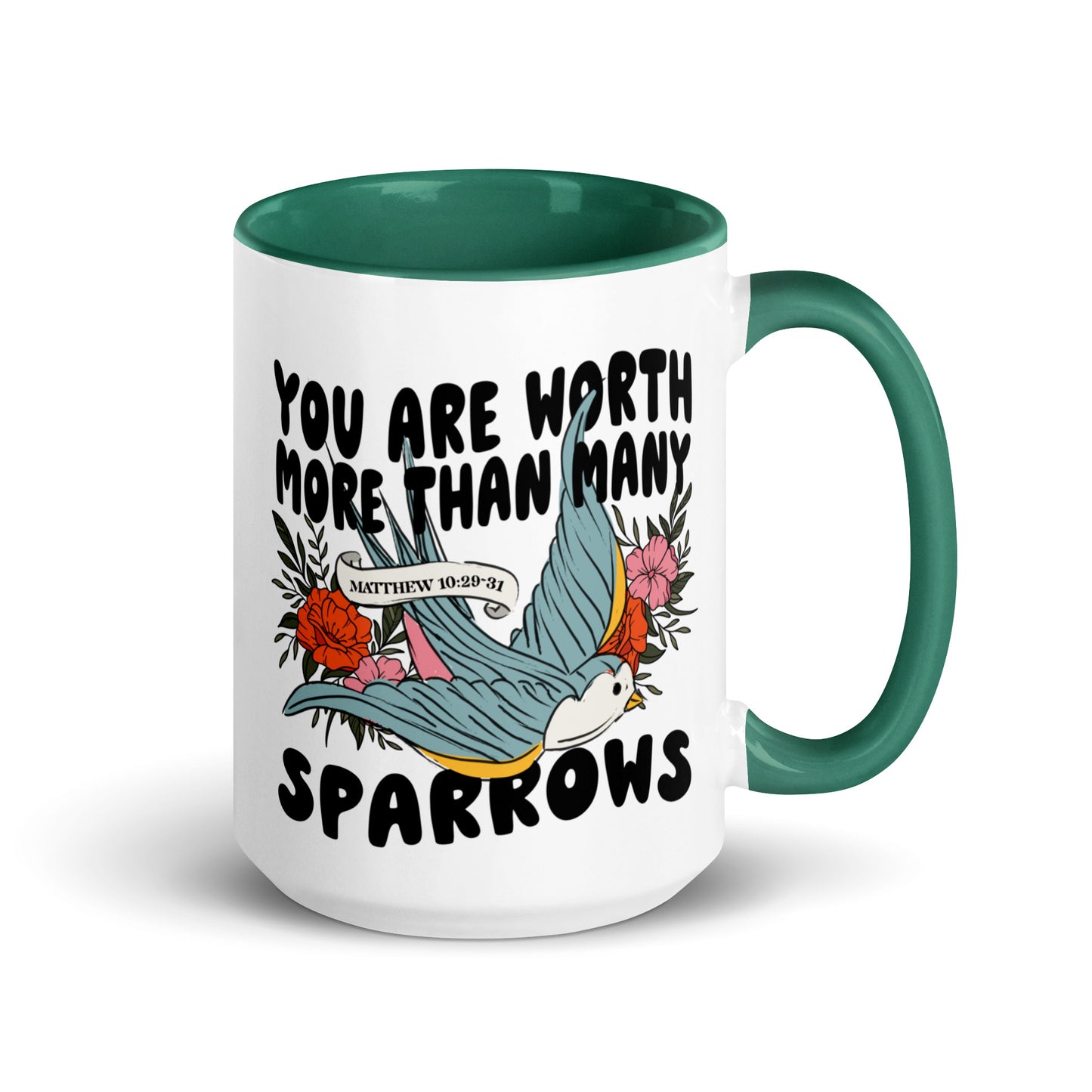 You Are Worth More Than Many Sparrows Coffee Mug Kadosh Life