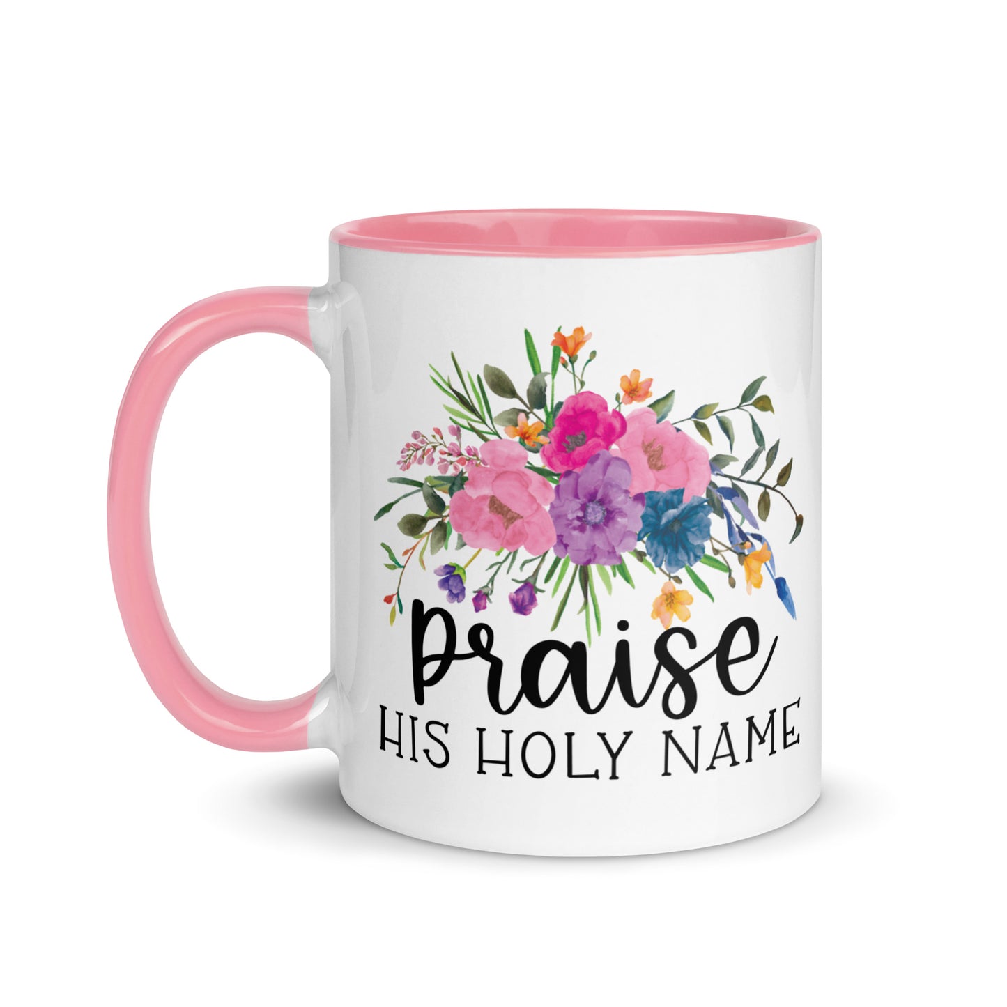 Praise His Holy Name Christian Coffee Mug Kadosh Life