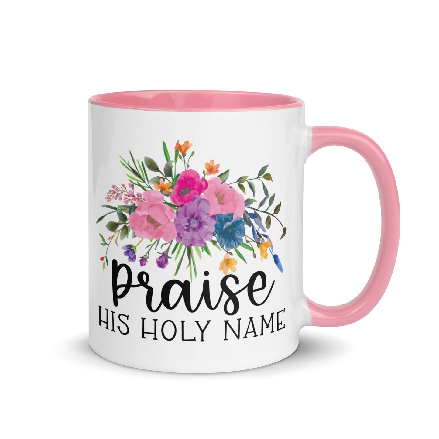 Praise His Holy Name Christian Coffee Mug Kadosh Life